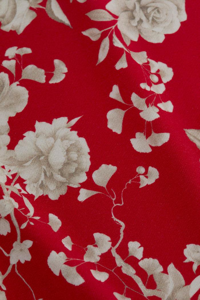 l'agence T-shirt ajusté Ressi Red/Ivory Ikebana