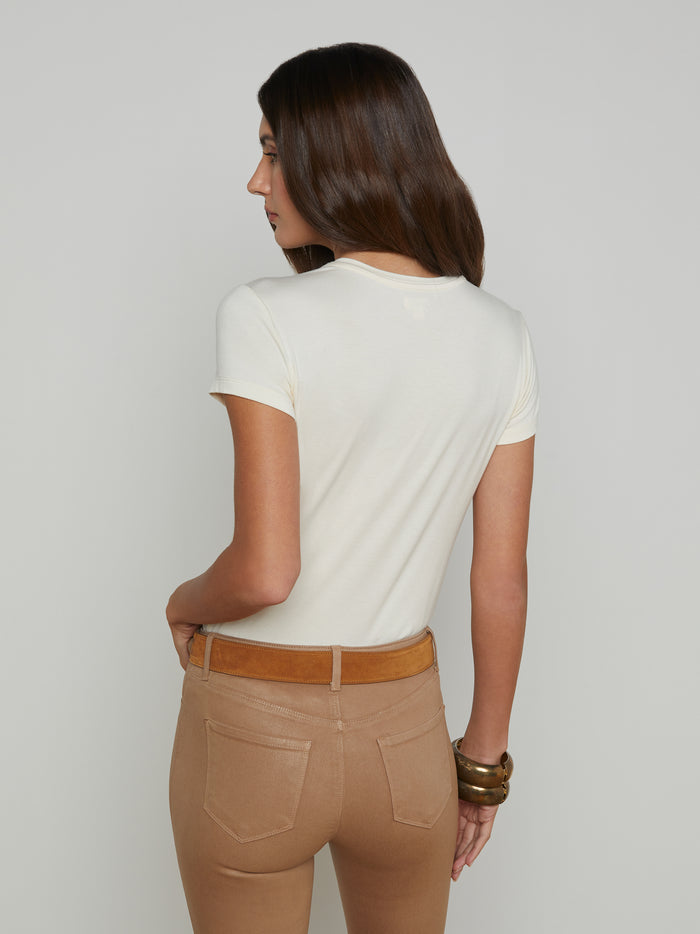 L'agence T-shirt Ajusté Ressi Vintage White