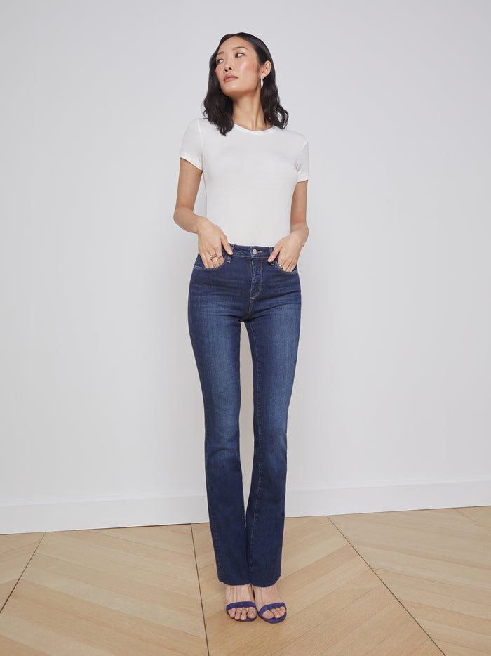 L'agence T-shirt Ajusté Ressi White Micro Modal