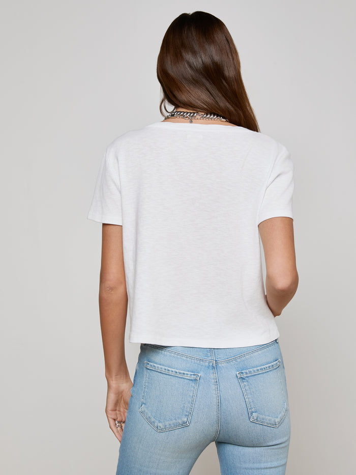 L'agence T-shirt Col V Carly White