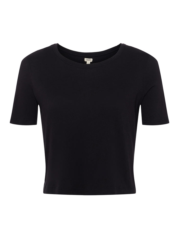 L'agence T-shirt Court En Coton Donna Black