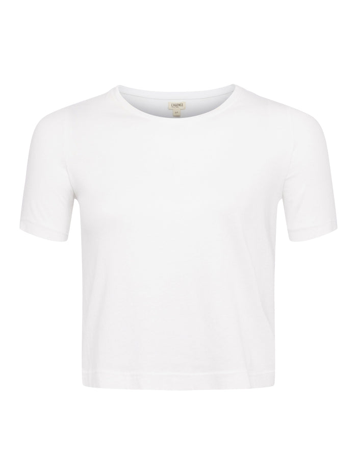 L'agence T-shirt Court En Coton Donna Blanc