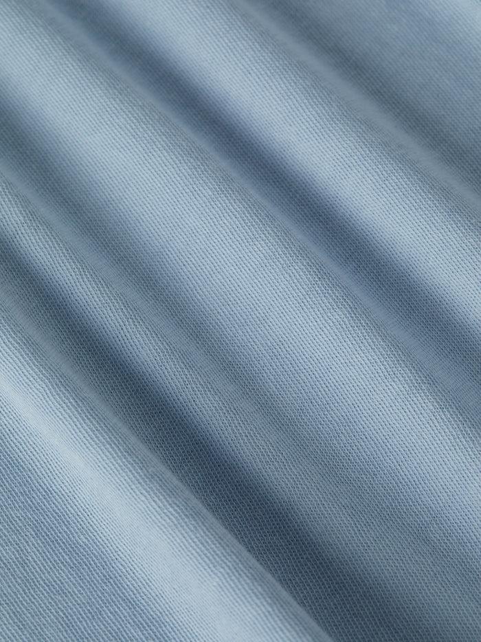 L'agence T-shirt En Coton à Col V Becca Blue Fog