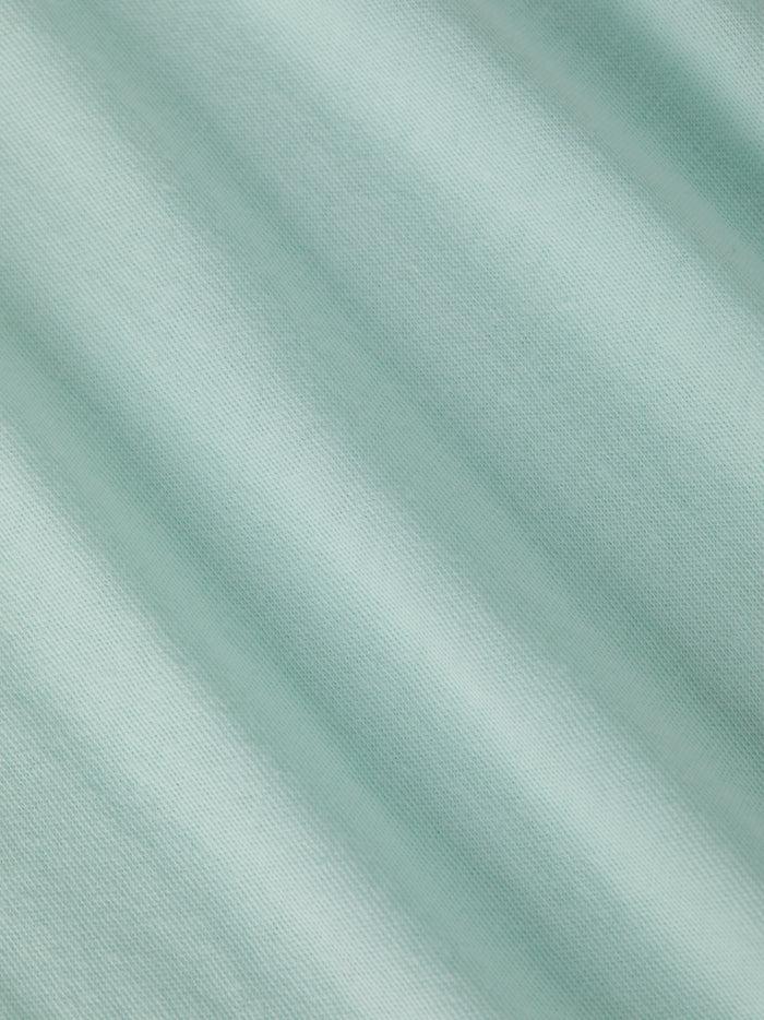 L'agence T-shirt En Coton à Col V Becca Pale Jade