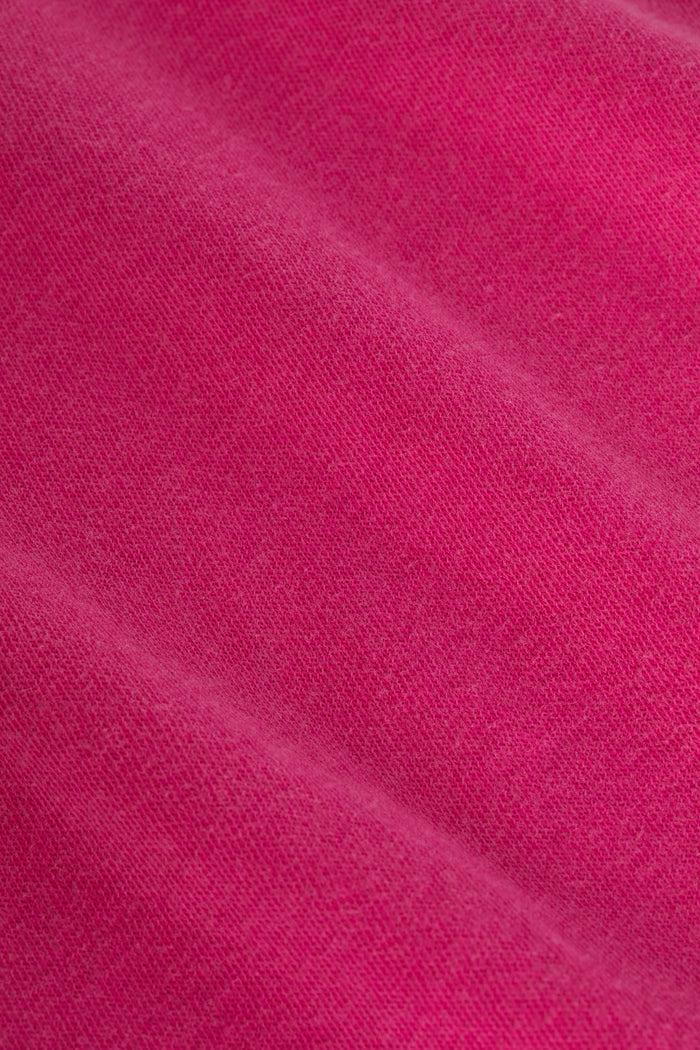 L'agence T-shirt En Coton à Col V Becca Pink Glo