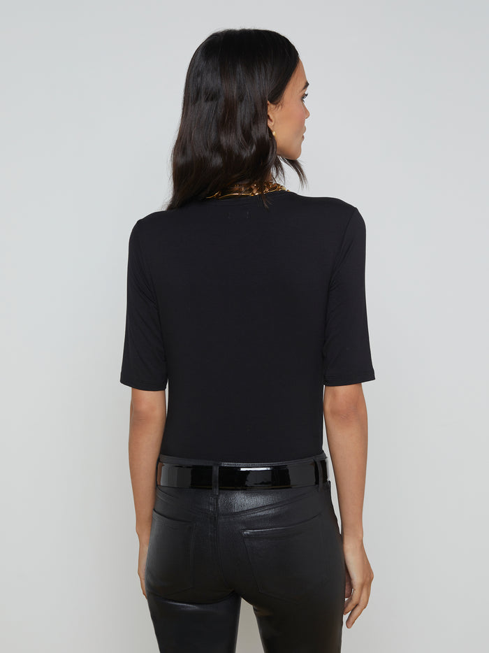 L'agence T-shirt En Jersey Saundra Black