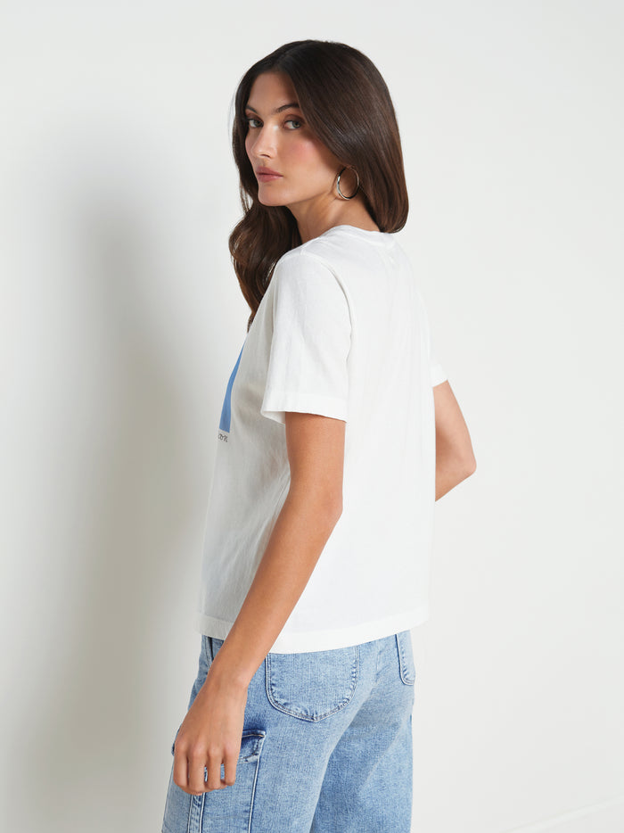 L'agence T-shirt Leilani Maui Moon White