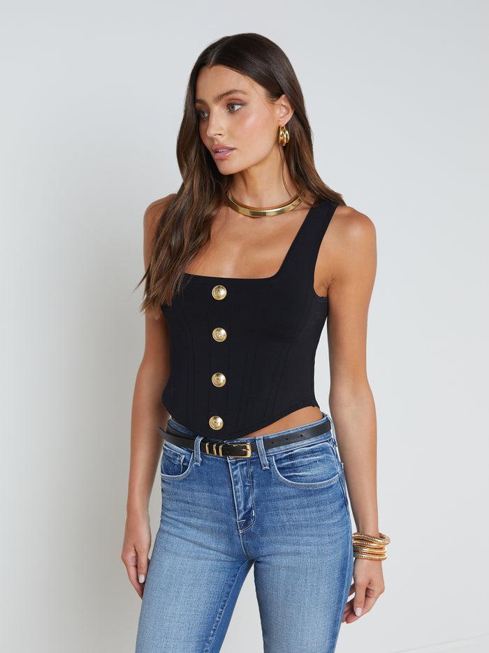 L'agence Top Saga Black/Gold