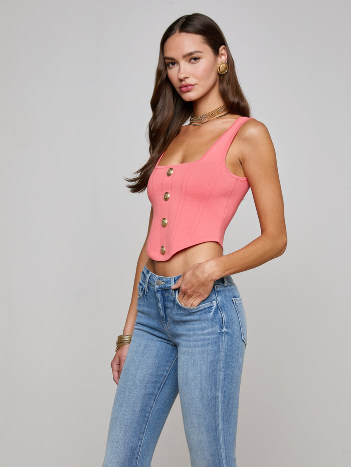 L'agence Top Saga Coral Rose/Gold