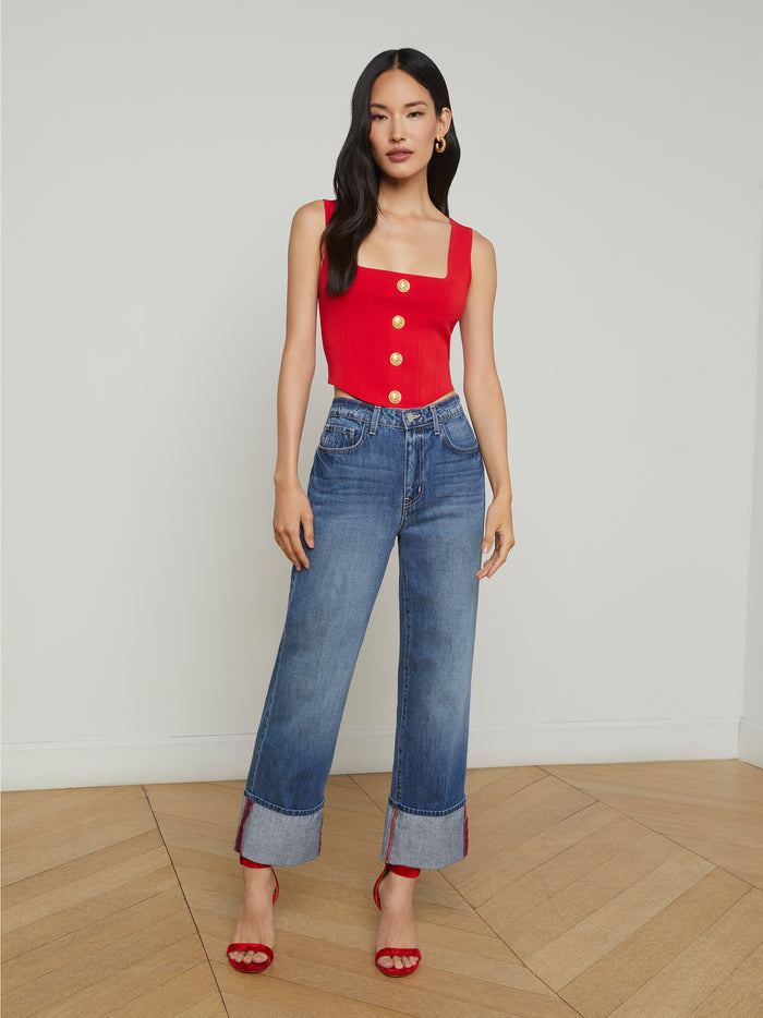 L'agence Top Saga Scarlet Red/Gold