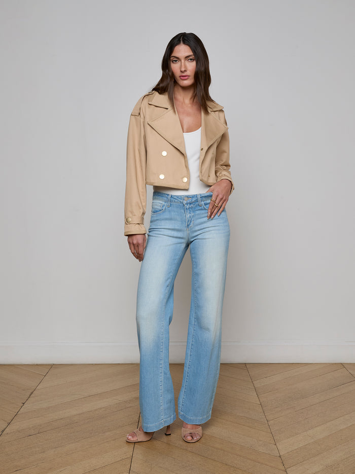 L'agence Trench Court Kento Doeskin/Ikebana