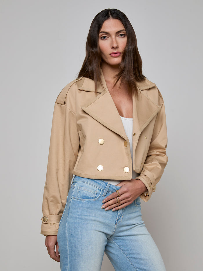 l'agence Trench court Kento Doeskin/Ikebana