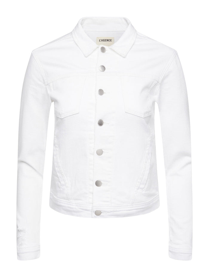 L'agence Veste Celine Blanc Destruct