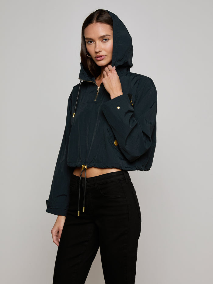 L'agence Veste Coupe-vent Courte Bronwyn Black