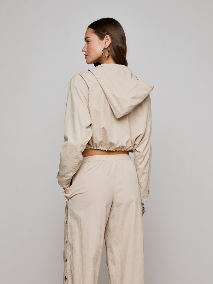 L'agence Veste Coupe-vent Courte Bronwyn Cement