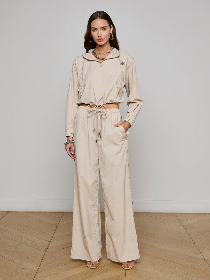 L'agence Veste Coupe-vent Courte Bronwyn Cement