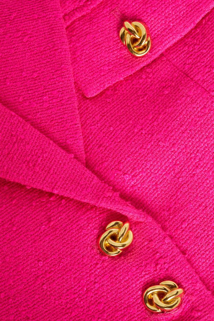 l'agence Veste courte en tweed Maura Pink Glo
