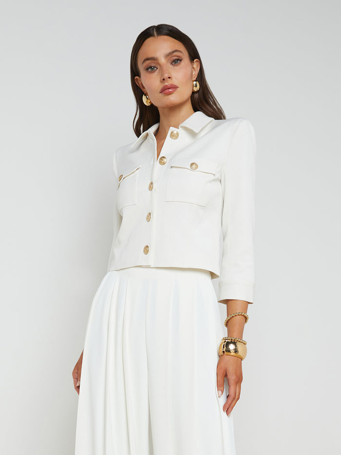 L'agence Veste Courte Kumi White