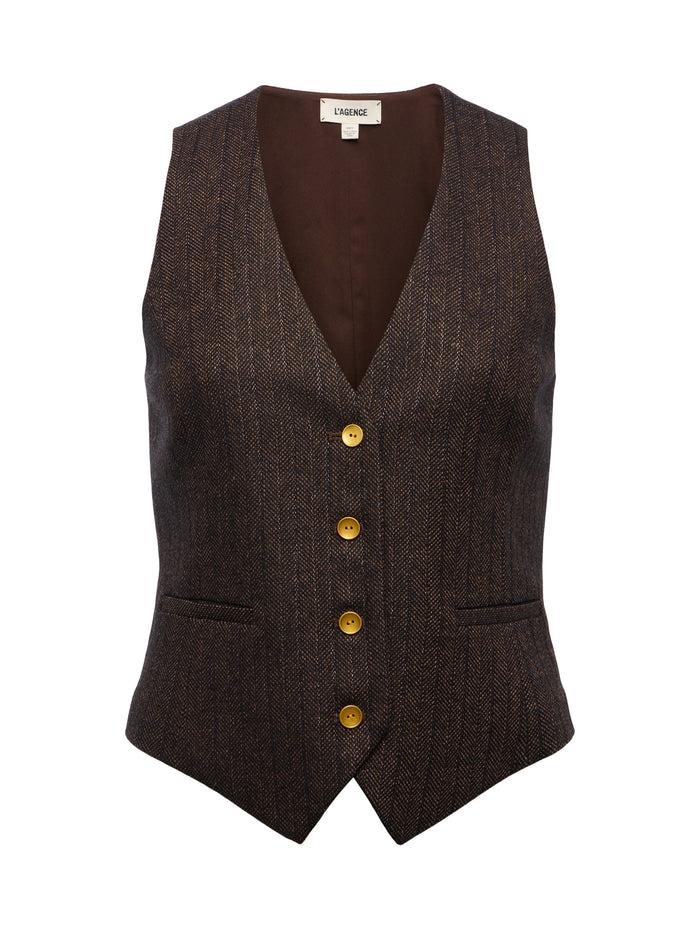 L'agence Veste Drina Brown/Bronze Multi