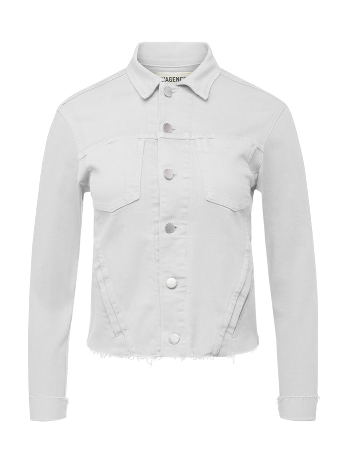 L'agence Veste En Jean Janelle Blanc