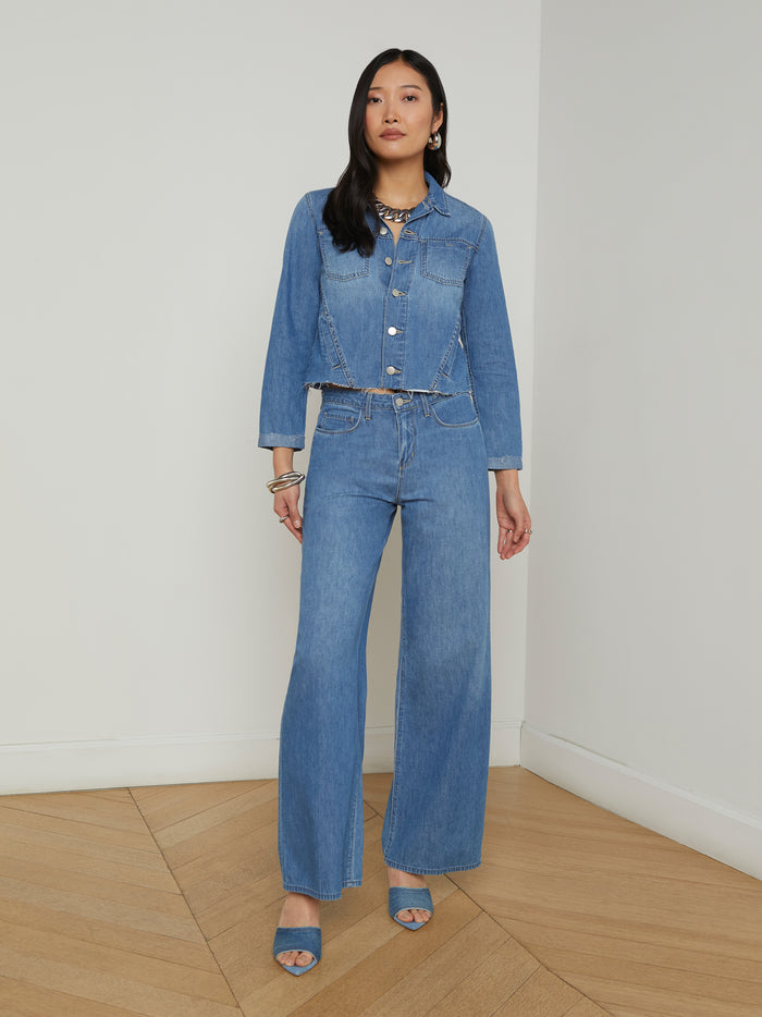 L'agence Veste En Jean Janelle Stokes