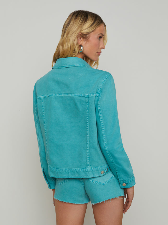 L'agence Veste En Jean Oversize Mack Bristol Blue