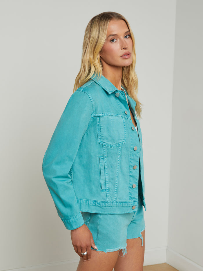 l'agence Veste en jean oversize Mack Bristol Blue
