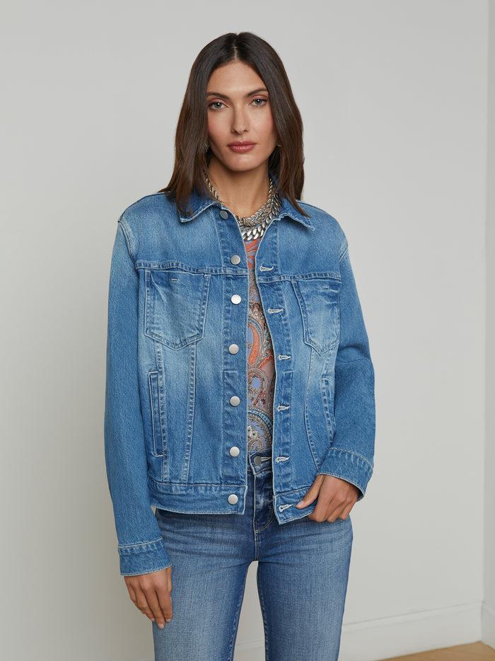 L'agence Veste En Jean Oversize Mack Vista