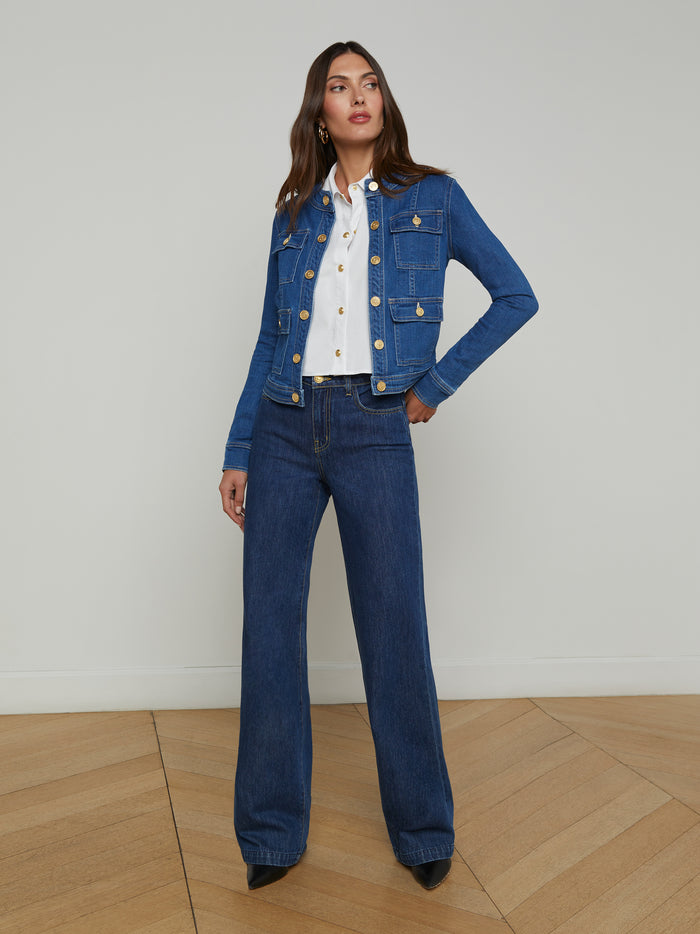 L'agence Veste En Jean Yari Apollo