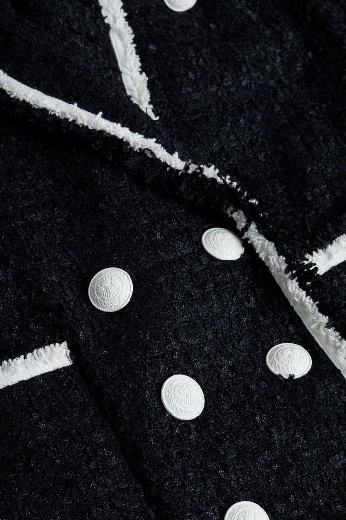 l'agence Veste en tweed Alectra Black/White