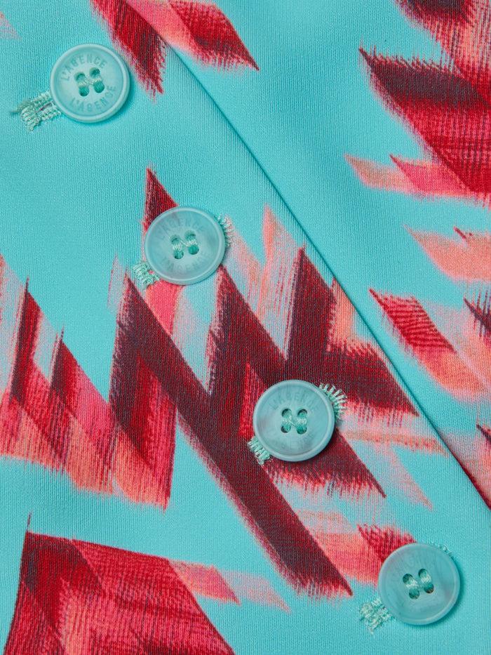 L'agence Veste Jianna Pool Blue Multi Ganado Print