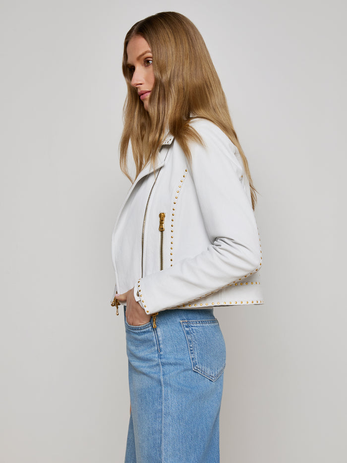 L'agence Veste Motard Courte Aelin Ivory