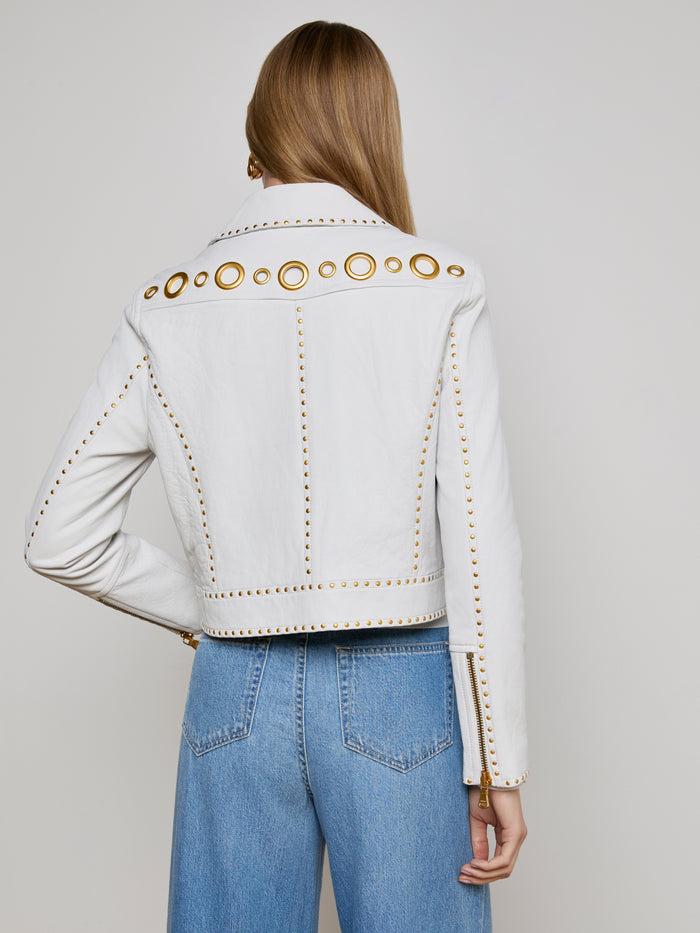 L'agence Veste Motard Courte Aelin Ivory