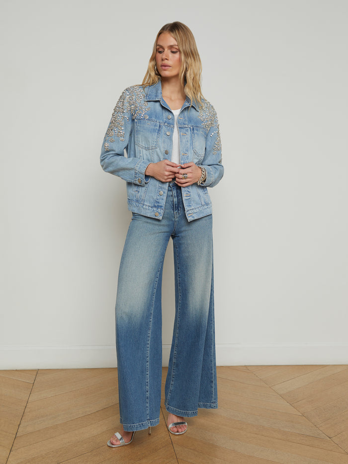 L'agence Veste Ornée De Cristaux Mack Colby