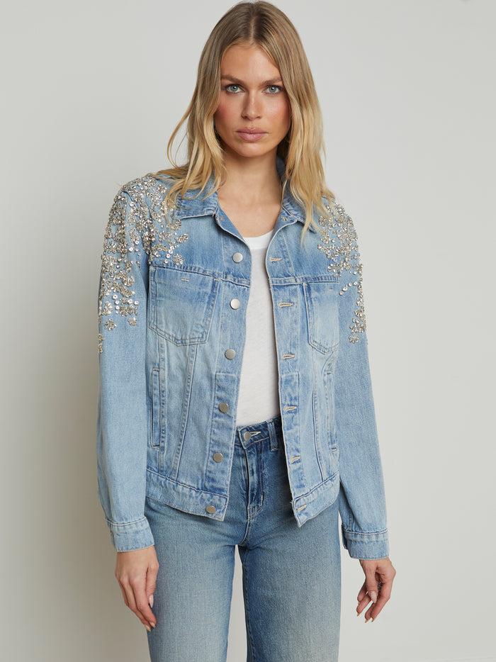 L'agence Veste Ornée De Cristaux Mack Colby