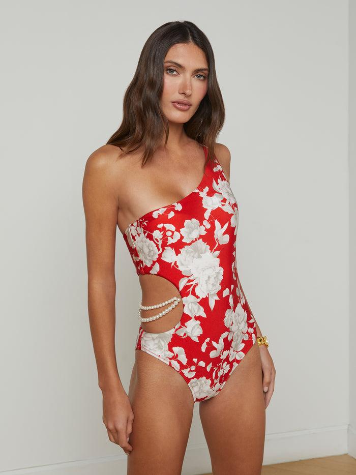 l'agence Maillot de bain une pièce Ava Pearl Red/Ivory Ikebana