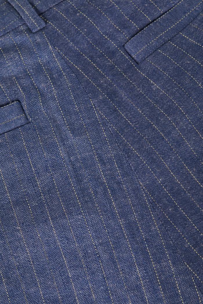 L'agence Pantalon à Fines Rayures Livvy Wild Wind/Gold Pinstripe