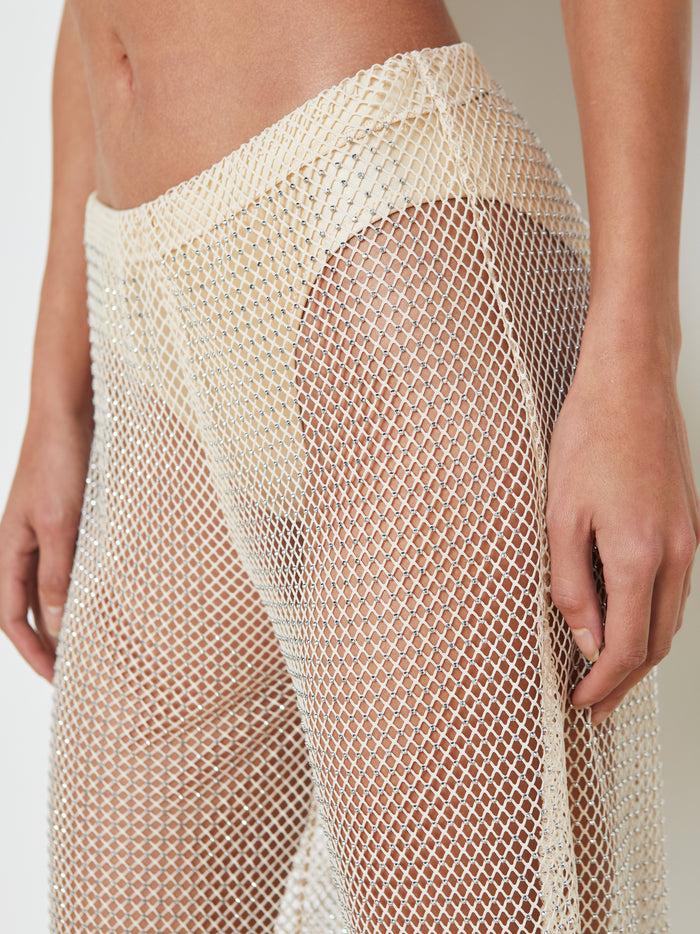 L'agence Pantalon Cache-maillot En Maille Noemi Champagne