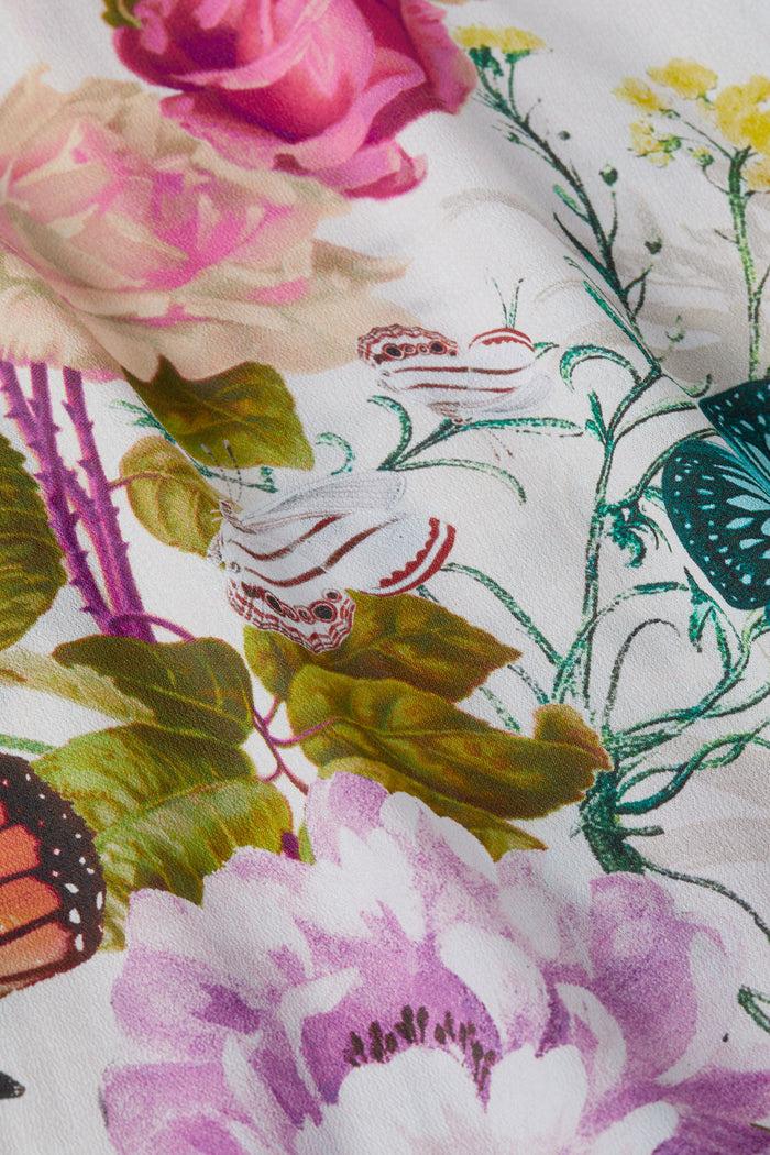 L'agence Pantalon De Couverture Sharon Vintage White Multi Charonda Butterfly