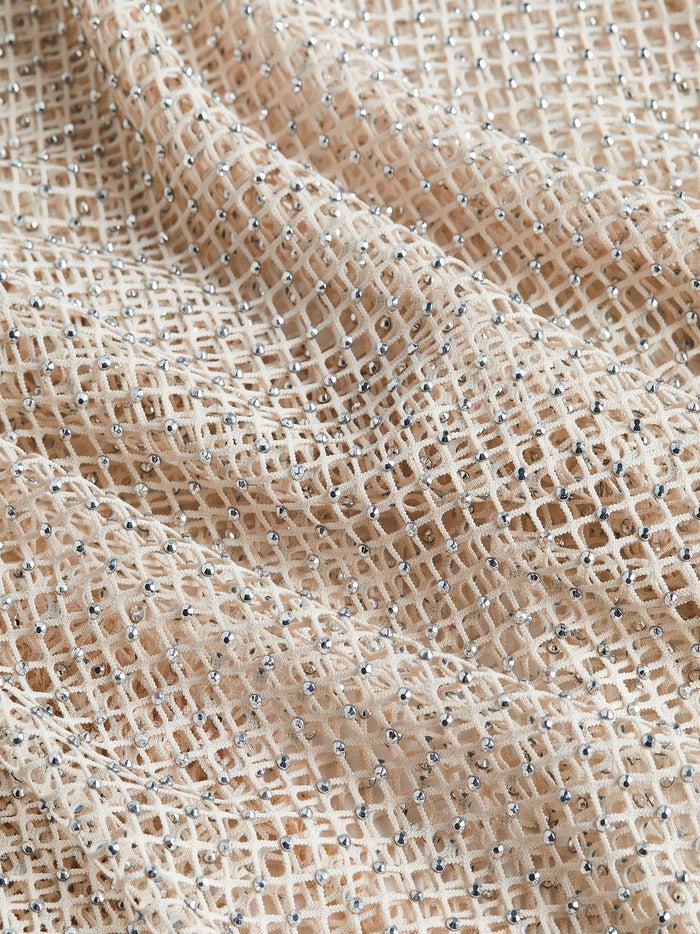 L'agence Robe Cache-maillot En Maille Sara Champagne