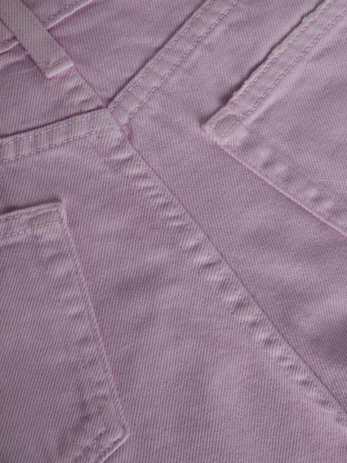 L'agence Short En Jean Beck à Ourlet Brut Pale Orchid Destruct