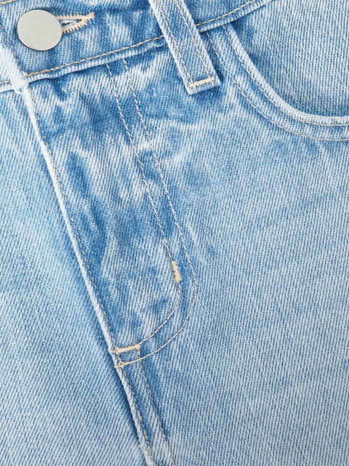 L'agence Short En Jean Effet Usé Clark Fontana Destruct