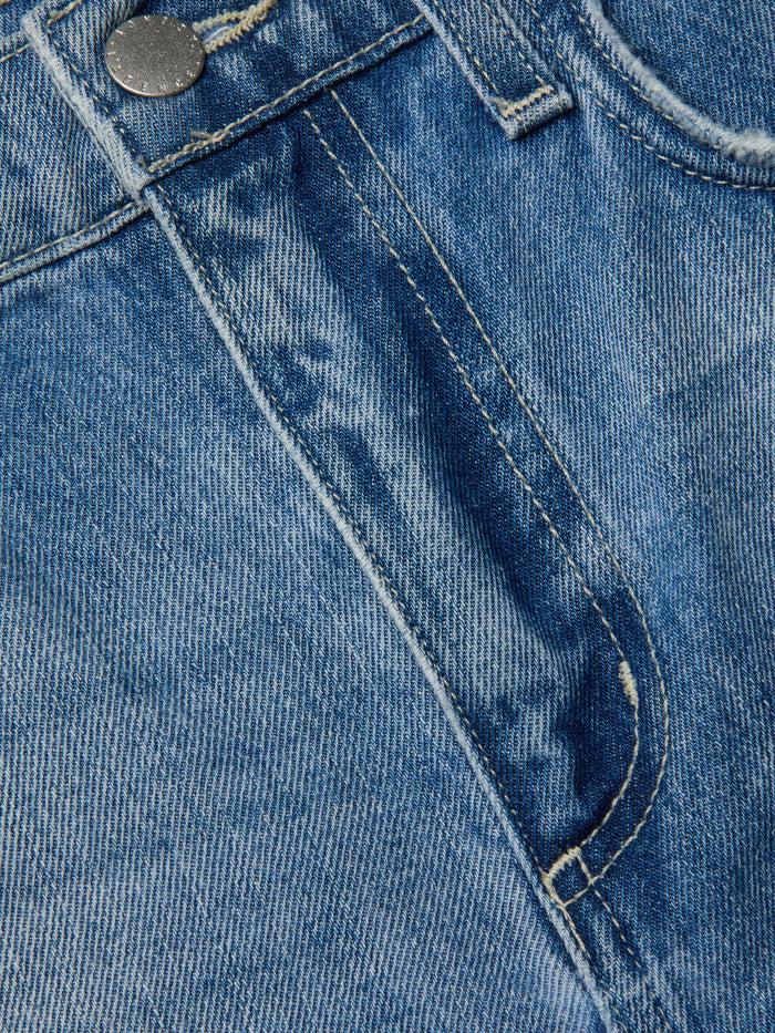 L'agence Short En Jean Effet Vieilli Clark Galveston Destruct