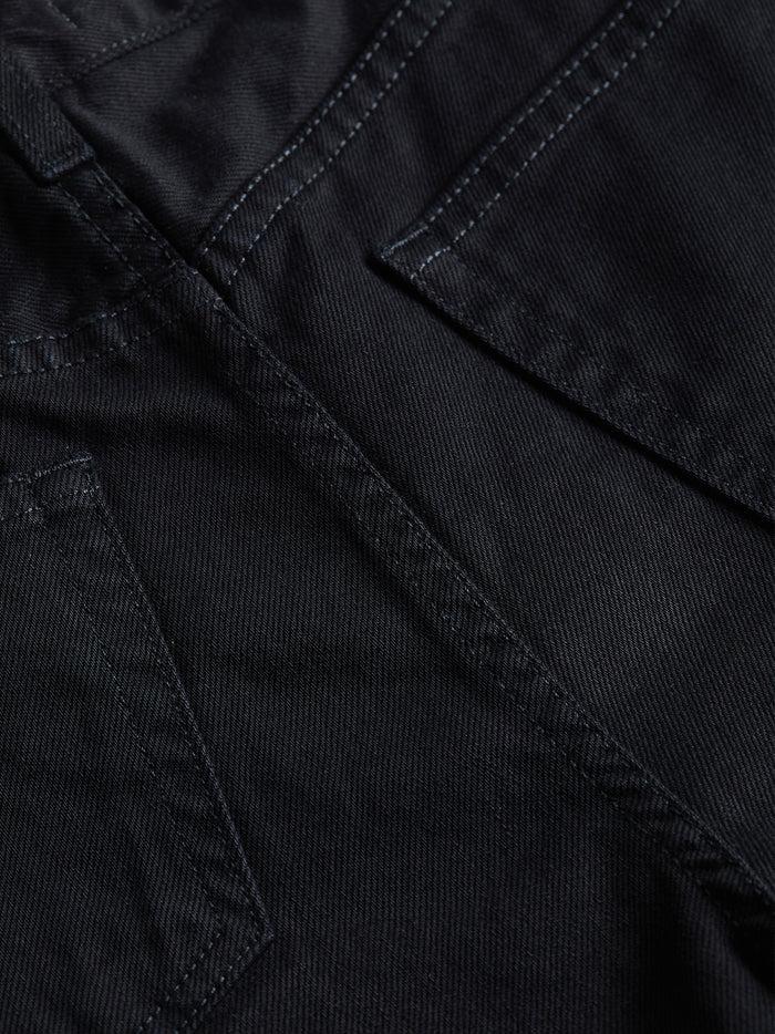 L'agence Short En Jean Effet Vieilli Clark Noir Destruct