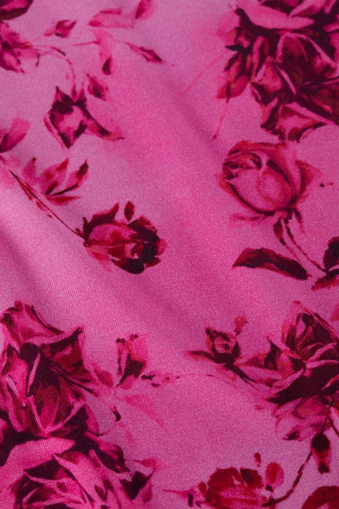 l'agence T-shirt ajusté Ressi Pink Multi Watercolor Rose