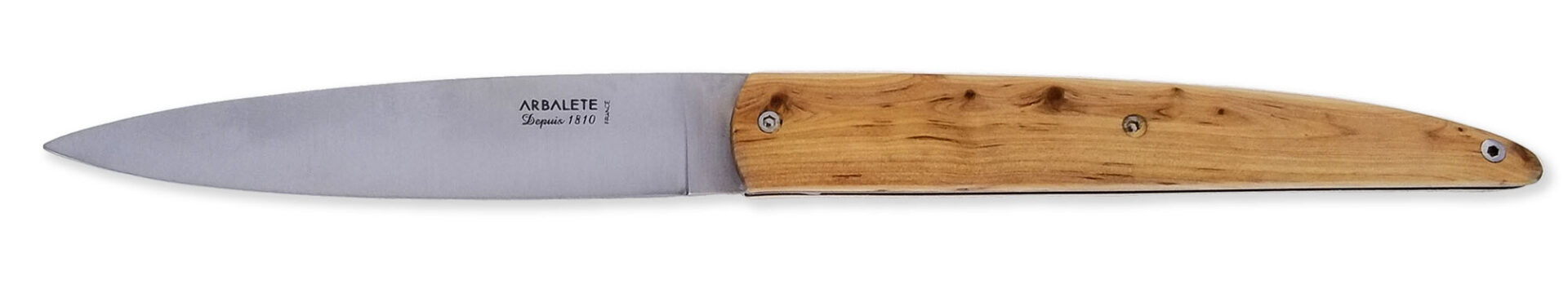 laguiole Arbalète Knife Juniper Handle 1 Piece 12cm Full Handle laguiole Arbalète Knife Juniper Handle 1 Piece 12cm Full Handle