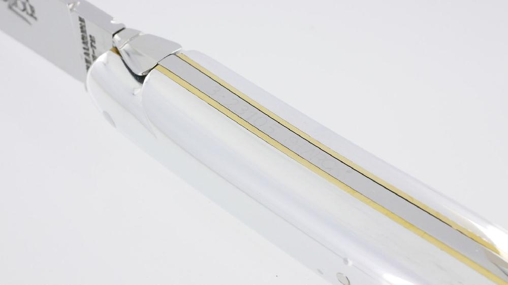 Laguiole Couteau Forge De Laguiole Plein Manche En Aluminium Designer Philippe STARCK 1 Pièce Finition Brillante 11cm