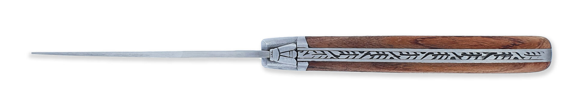 Laguiole Couteau Laguiole D’Antan Manche En Bubinga 1 Mitre Inox Brossé 1 Pièce 12cm