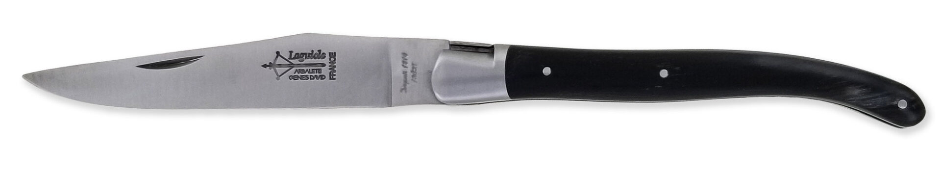 laguiole Couteau Laguiole d’Antan Manche en Buffle 1 Mitre Inox Brossé 1 Pièce 12cm