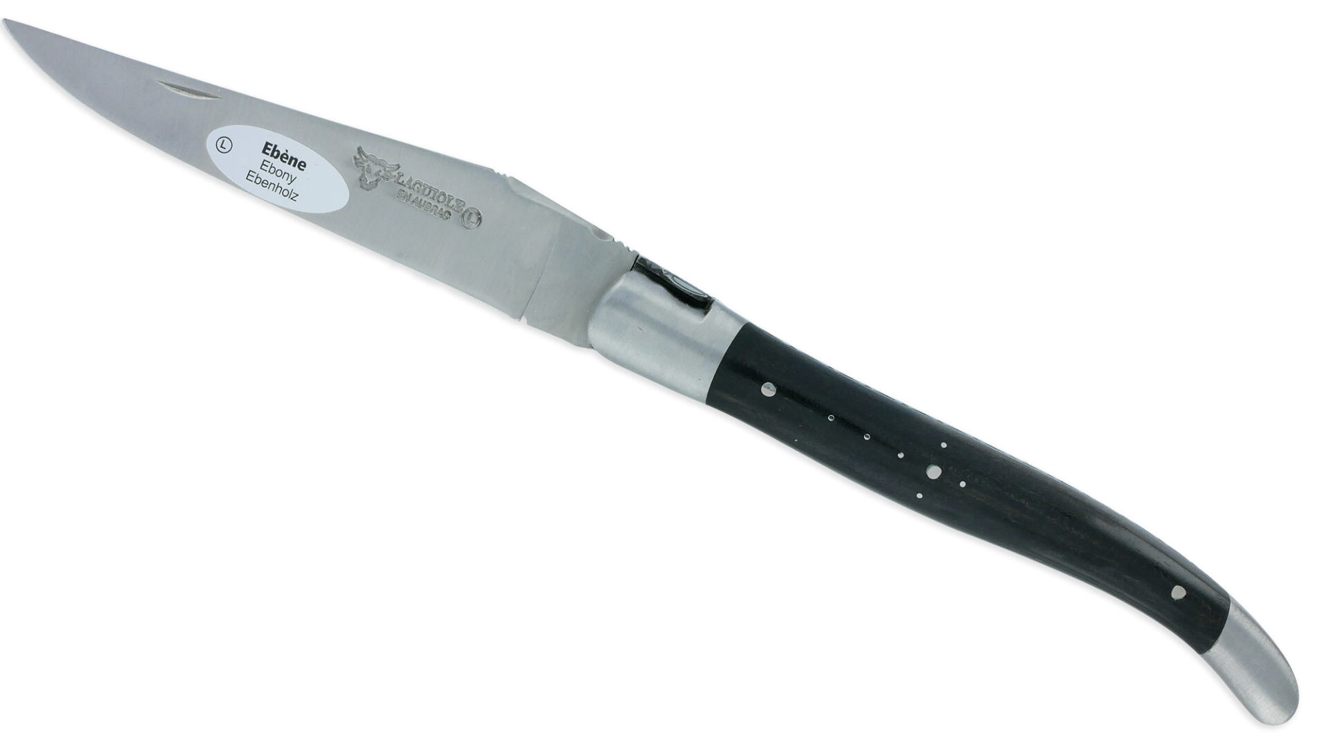Laguiole Couteau Laguiole En Aubrac 1 Pièce 12 Cm Ebène 1 Mitre Inox Brossé Décoration Guêpe